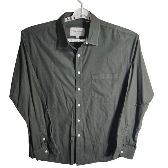 Corridor New York Other - Corridor New York Men's Black Button Down Long Sleeve Shirt Size XL Cotton